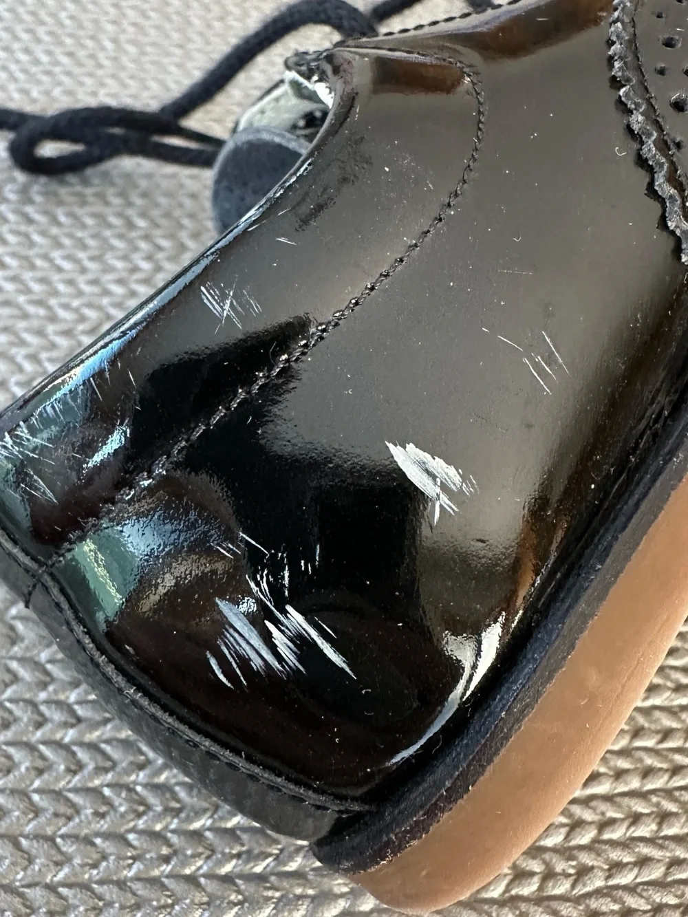 Italian Black Patent Leather Toddler Dress Shoes